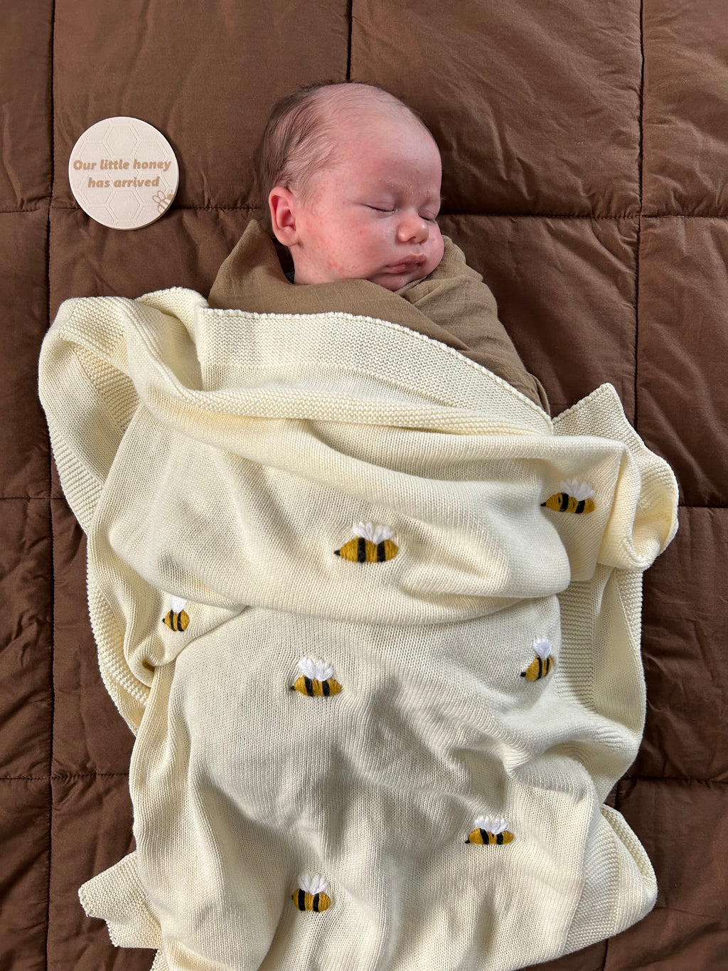 Knit Bee Baby Blanket