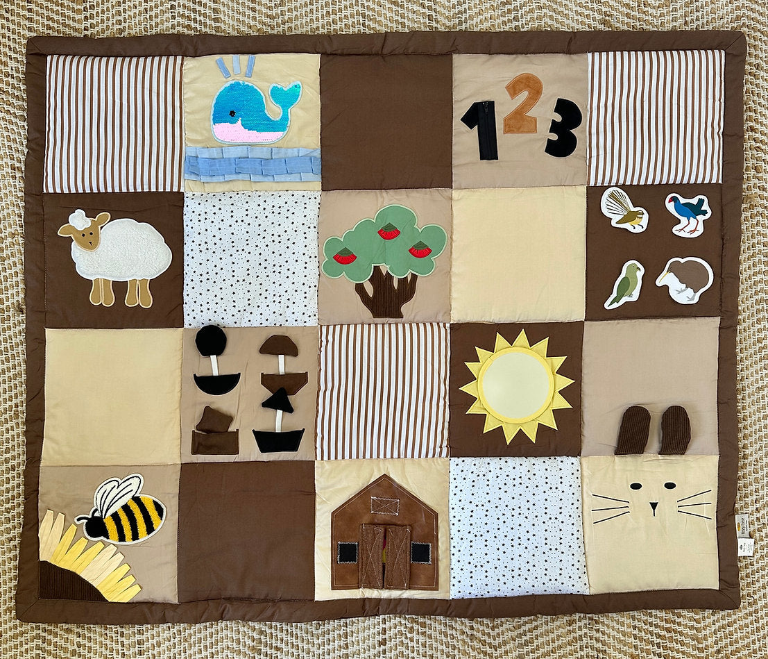 Baby Sensory Play Mat with different textures